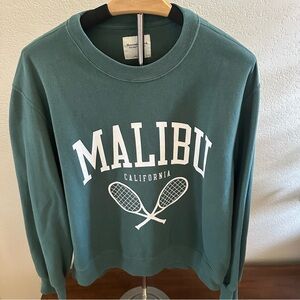 Abercrombie & Fitch Dark Green Sweatshirt